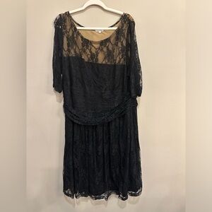 kiyonna brand Plus size, lace,wedding,sexy quarter length dress
